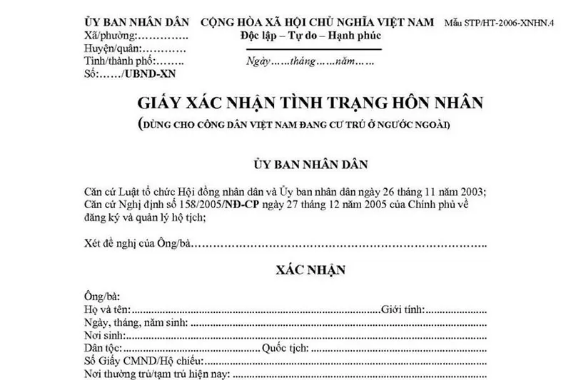 Dịch vụ dịch thuật giấy chứng nhận độc thân